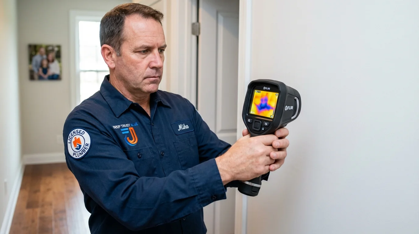 Thermal imaging leak detection by Johns Plumbing LLC in Vilonia